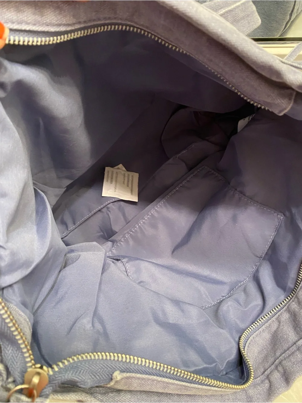 PINK Victoria's Secret Denim Flat Bottom Tote Bag with Pink Logo Towel